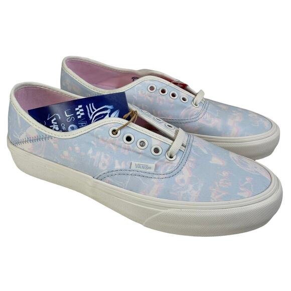 NWT Vans Authentic SF Sneaker US Open Poster Art Marshmallow Size M8.5 / W10 New - Picture 2 of 8